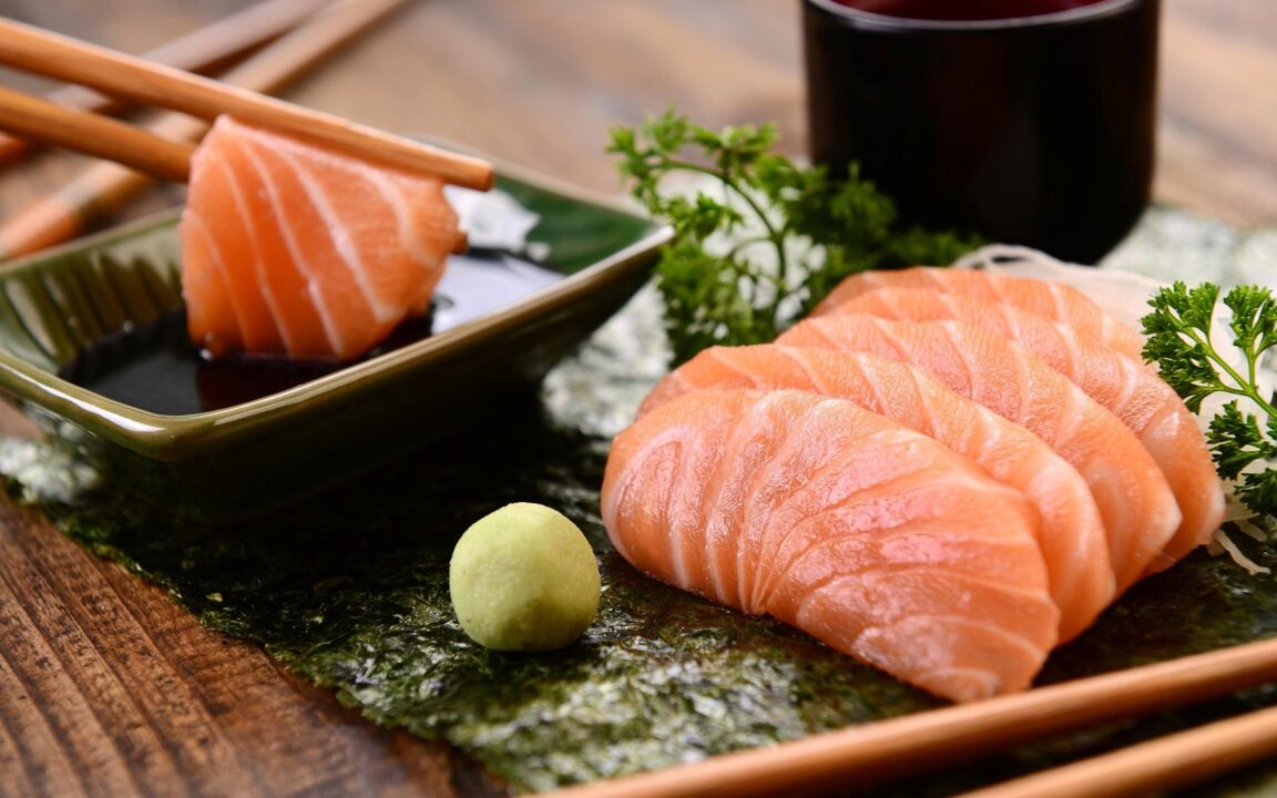 Fish is one of the staple foods in the Japanese diet, with the exception of fatty varieties such as salmon. 